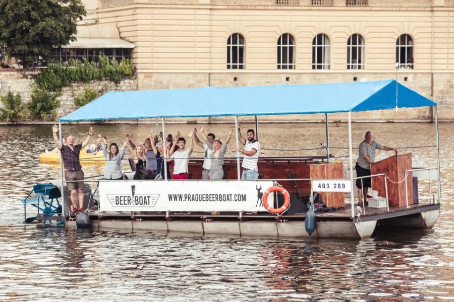 Prague: Private Cycle Boat River Tour with Beer or Prosecco - Price and value: what $58 per group really buys you