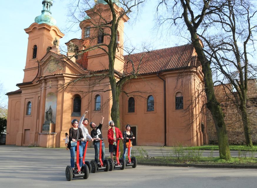 Prague Segway Tour with Oldest Monasteries and Free Taxi - Strahov Stadium viewpoint: the ride starts with big Prague energy