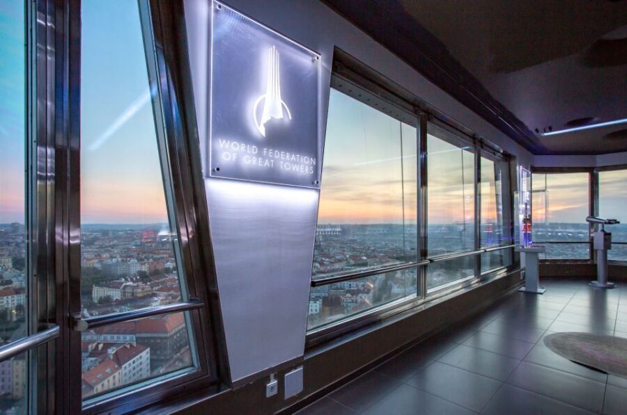 Prague TV Observatory Tower Audio Guide with Online Ticket - Three Themed Capsules: World Towers, Bubble Chairs, and Czech Art