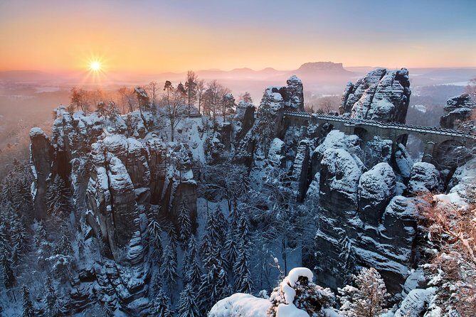 Pravcicka Gate & Bastei Bridge Winter National Park Tour from Prague - Price, Timing, and What $190.60 Actually Covers