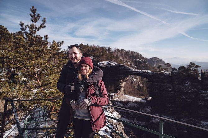 Pravcicka Gate & Bastei Bridge Winter National Park Tour from Prague - Stop 1: Czech Switzerland National Park and the Pravcicka Gate Moment