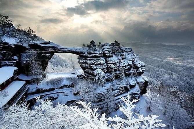 Pravcicka Gate & Bastei Bridge Winter National Park Tour from Prague - Winter Walking Reality: Fitness, Traction, and Cold Air