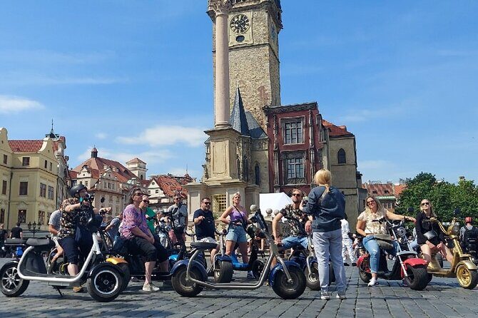 Private live-guided E-Scooter TOURS around Prague - Charles IV bridge, Small Venice, and Prague’s narrowest street moment