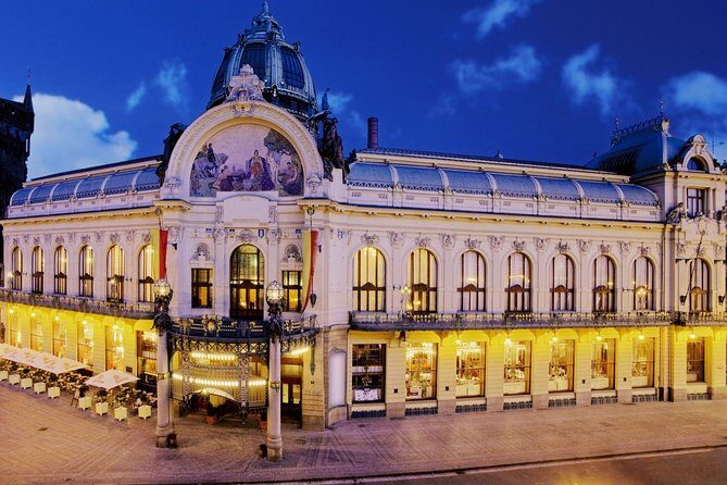 Private Sightseeing in Prague By Night - Municipal House on Náměstí Republiky: architecture with a purpose