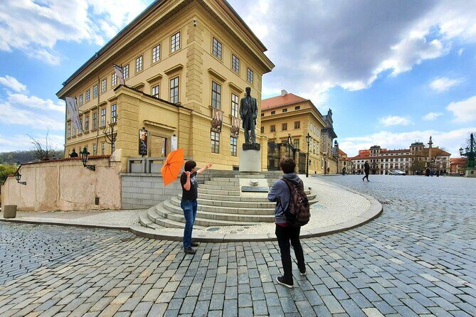 Private Tour of Prague Castle Interiors and Lunch included - Hradcanske Namesti viewpoint: start with the big picture