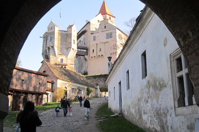 PUNKVA CAVES, ABYSS and PERNSTEJN CASTLE =only from Apr to Sep - Křtiny’s Baroque pilgrimage church and the ossuary with the letter T