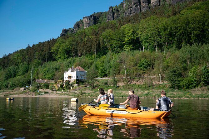 Rafting from Děčín to Bad Schandau and back on bikes - Where the adventure starts: Kemp Děčín and your on-site briefing