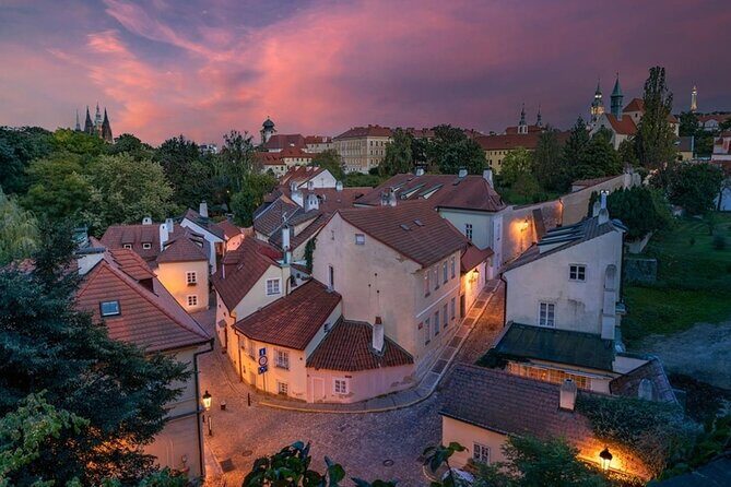 Saint Vitus Cathedral and Hidden Gems of Prague Castle - Waldstein Garden: fountains, statues, and peacocks under the castle