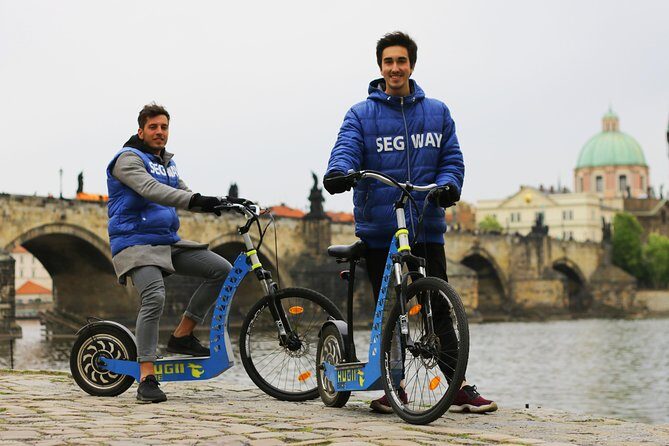 Scenic Panoramic views e-Scooter/ eBike Guided Tour of Prague - Where You Meet and How the Pre-Ride Moment Works