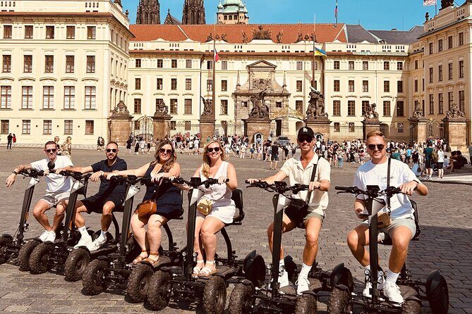 Scooter tours to Prague Castle and views. - Vltava River Bays and a One-Way Nerve Check