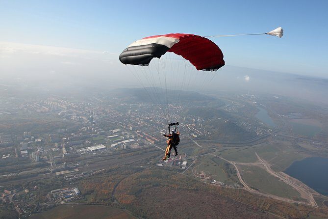 Tandem Skydiving Adventure in Prague - From Old Town Square to the Courtyard Start: Dlouhá 6