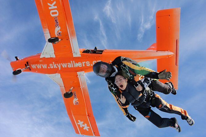 Tandem Skydiving Adventure in Prague - The Leap: 60 Seconds of Freefall at Up to 120 mph
