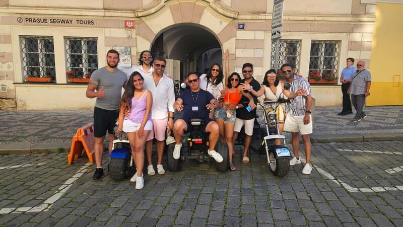 The best Trike Bike Prague city tour - Kafka Museum stop: quirky statues and a lighter side of Prague