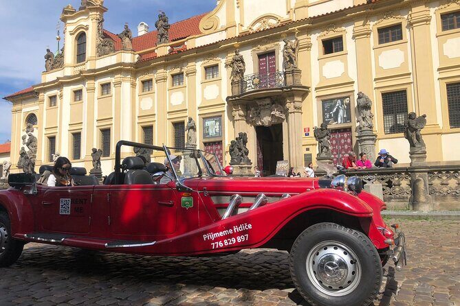Vintage Cars Prague - Grand City Tour 150min / 1-6 pers. 2,5hrs - The Castle summer residence and Italian-style church stop