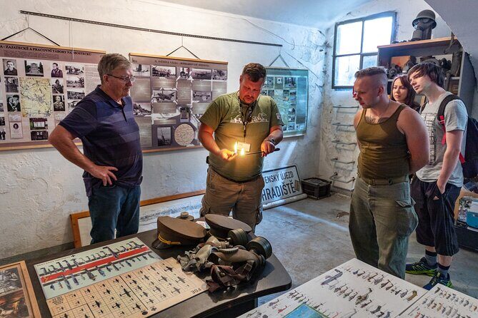 World War II 4WD Tour from Prague with Lunch & Beer - First Stop: A WWII Bunker in Litvínov